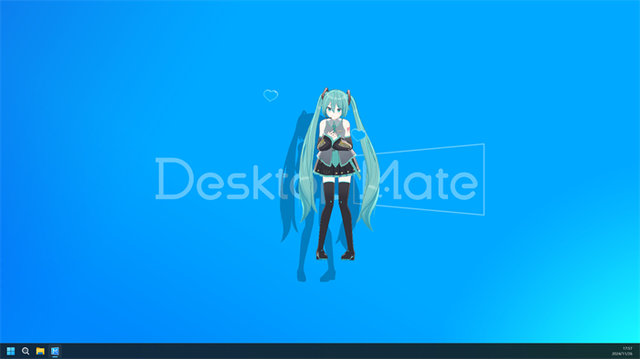 免费虚拟桌面宠物游戏《桌面伴侣（Desktop Mate）》,首个DLC“初音未来（Desktop Mate初音ミクDLC）”正式公布