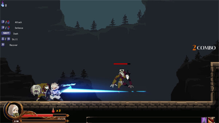 横版像素风2D动作肉鸽游戏《巨神的遗址》Steam游戏平台开启playtest