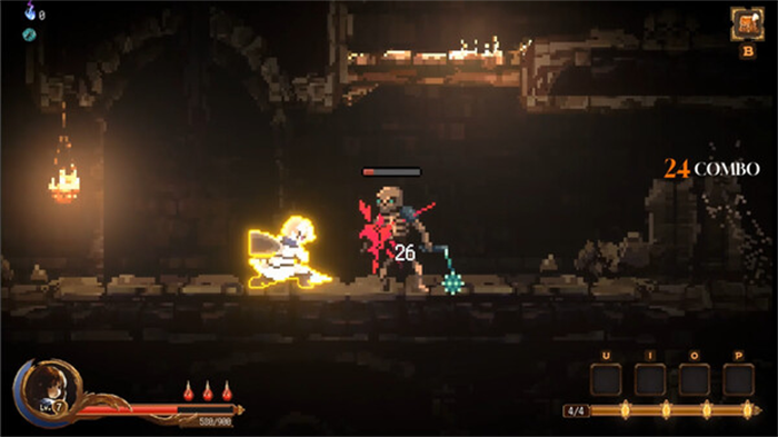 横版像素风2D动作肉鸽游戏《巨神的遗址》Steam游戏平台开启playtest