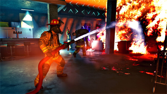全新多人合作模拟游戏《消防模拟：火苗燃动》Steam游戏平台正式发售