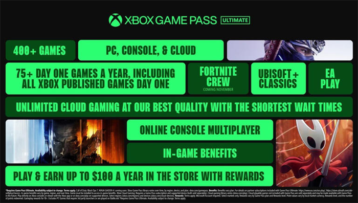 微软Xbox Game Pass大改版，终极版月费从19.99美元升至29.99美元