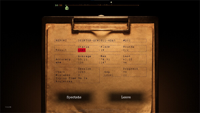 独立游戏《Final Sentence》试玩版已在Steam平台开始发放