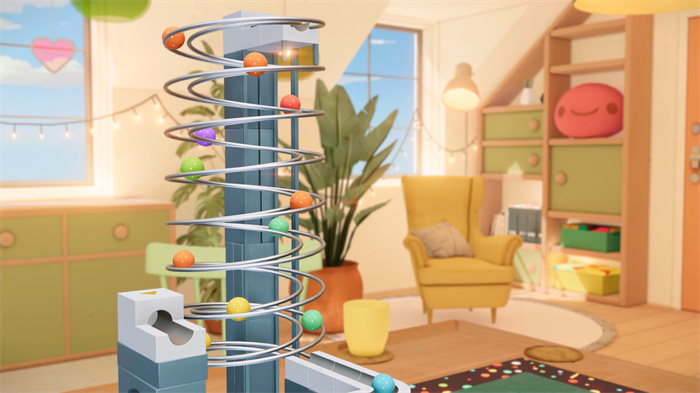 弹珠轨道与竞速模拟游戏《Cozy Marbles》试玩版Steam 游戏平台开放下载