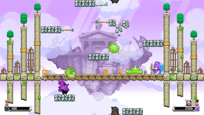 街机风平台跳跃射击休闲闯关游戏《双箭头豪华版》将于2026 年第一季度登陆 Steam（PC）、iOS 和 Android 平台