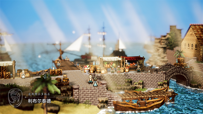 《Octopath Traveler 0》标志性的 HD – 2D 画风与经典战斗机制