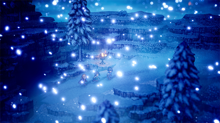 《Octopath Traveler 0》标志性的 HD – 2D 画风与经典战斗机制